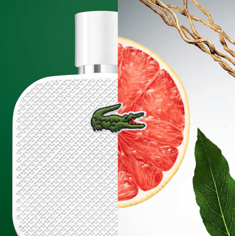 عطر لاكوست الابيض الرجالي او دو تواليت 100مل
